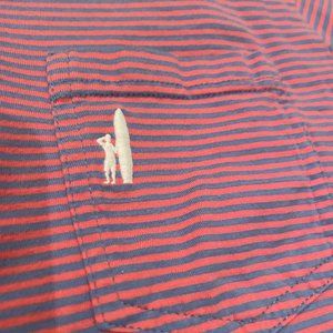 Johnni-0 Boys pink and blue striped polo - great condition! size 12